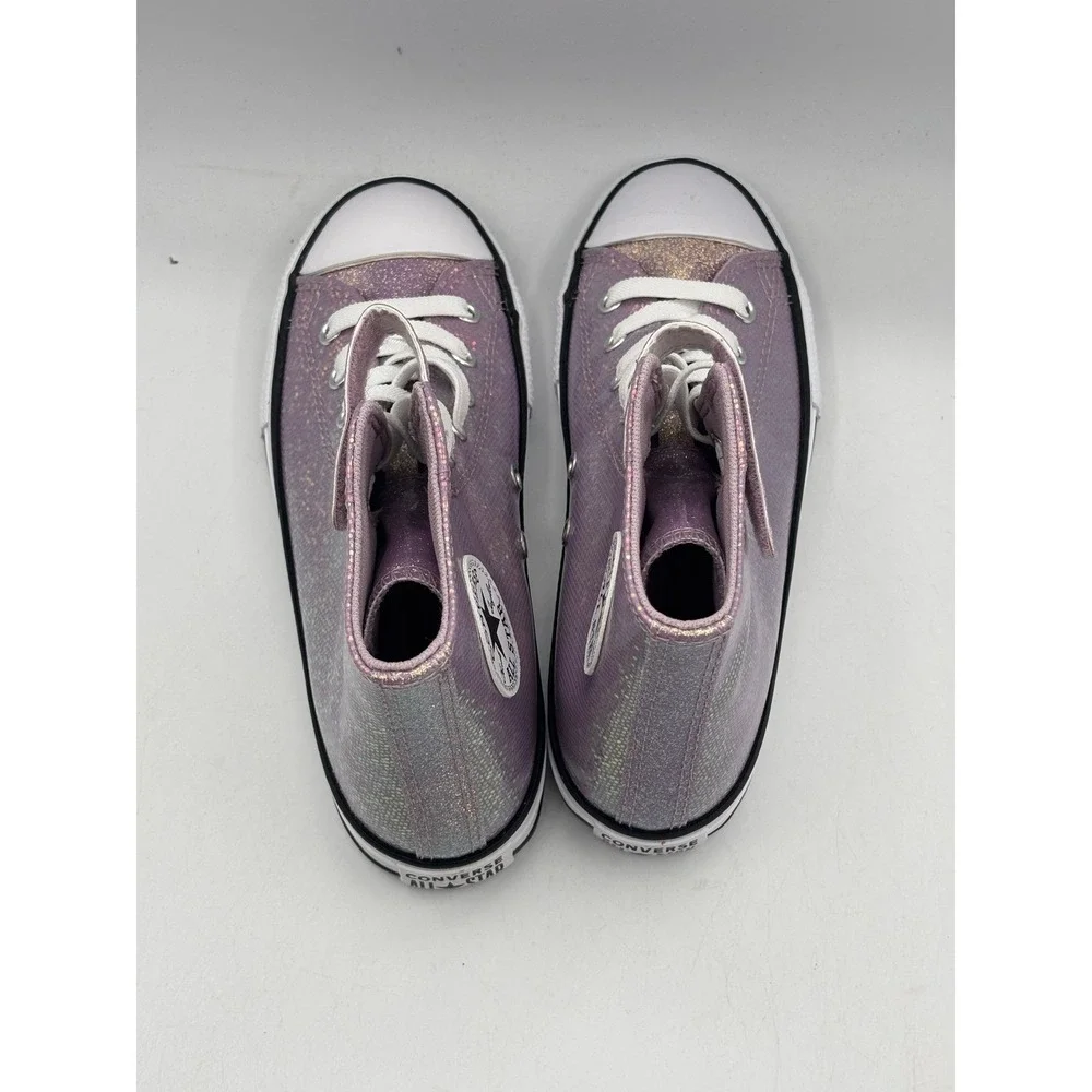 Converse All Star 1V Hi Shoes Kids Size 3 Lilac White Casual A14343C